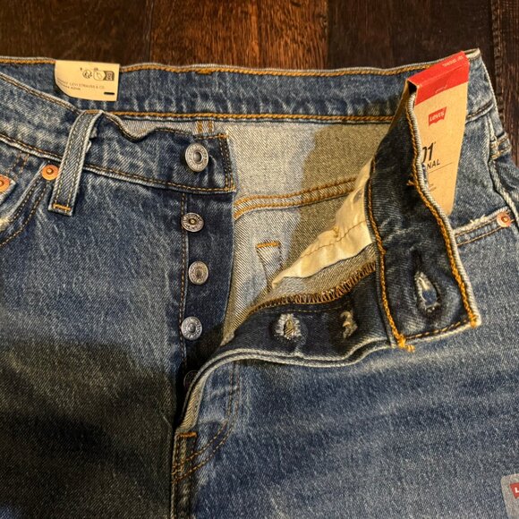 Levi’s Men’s High Rise Straight Leg Jeans – NWT – W29 L30 – Medium Wash - Picture 3 of 5